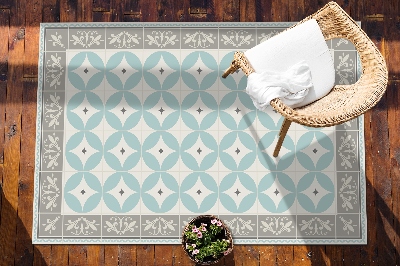 Carpete de exterior Azulejos e círculos