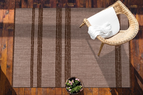 Carpete de exterior Castanho em linha