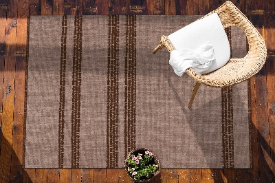 Carpete de exterior Castanho em linha
