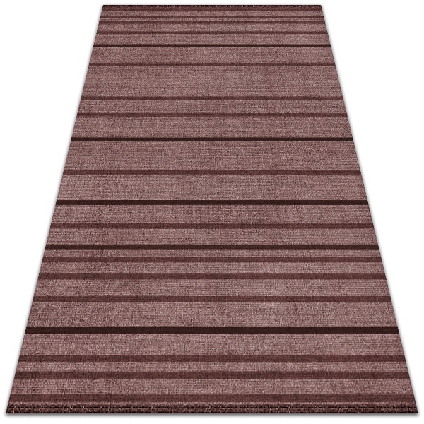 Carpete de exterior Riscas castanhas