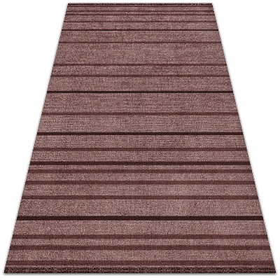 Carpete de exterior Riscas castanhas