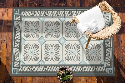 Tapete de exterior grandes Azulejos vintage