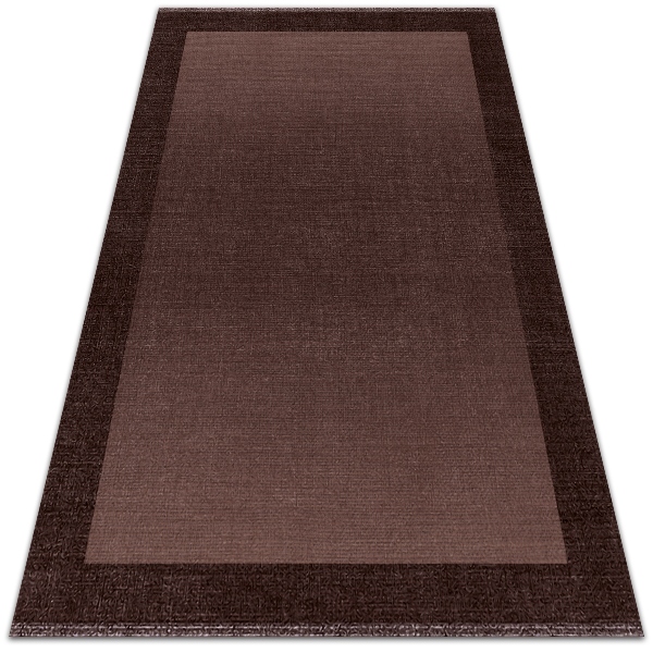 Tapete exterior Moldura castanha