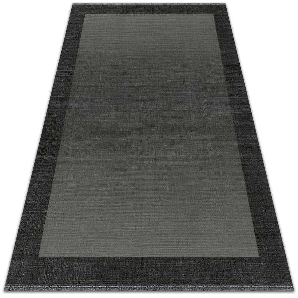 Carpete de exterior Moldura cinzenta