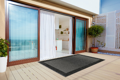 Carpete de exterior Moldura cinzenta