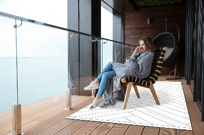 Carpete de exterior Quadros brancos