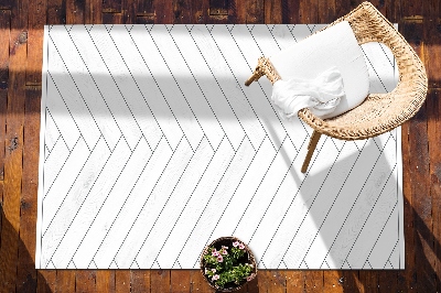 Carpete de exterior Quadros brancos