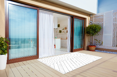 Carpete de exterior Quadros brancos