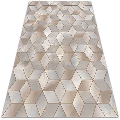 Carpete de exterior Cubos castanhos