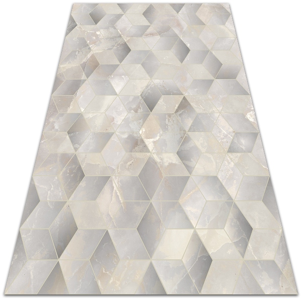 Tapete exterior Cubos 3D
