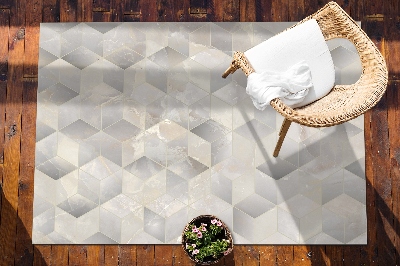 Tapete exterior Cubos 3D