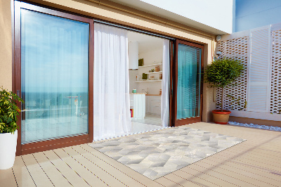 Tapete exterior Cubos 3D