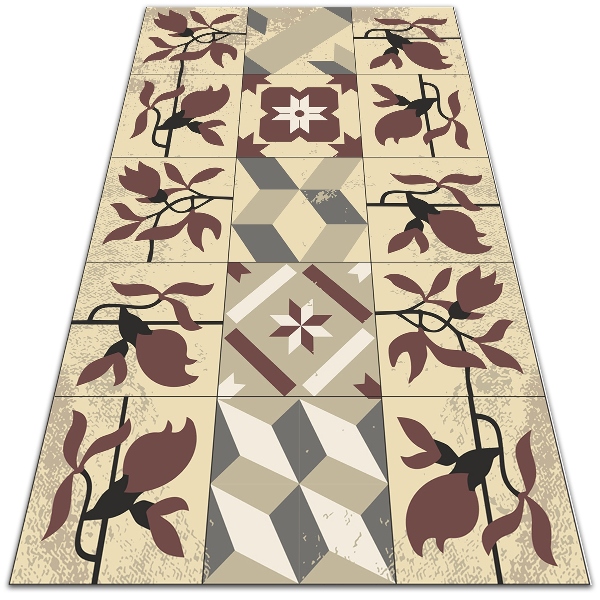 Carpete de exterior Azulejos de magnólia