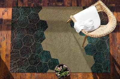 Carpete de exterior Hexágonos de betão