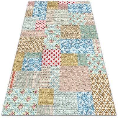 Tapete exterior Patchwork de várias peças