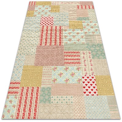 Tapete exterior Patchwork colorido
