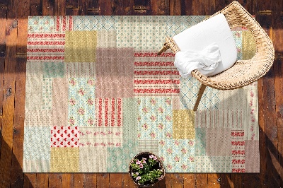 Tapete exterior Patchwork colorido