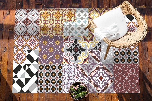 Tapete exterior Mistura de azulejos