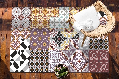 Tapete exterior Mistura de azulejos