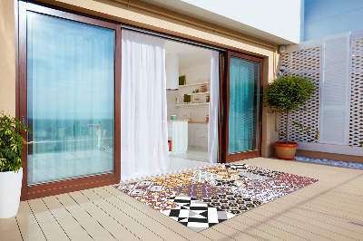 Tapete exterior Mistura de azulejos