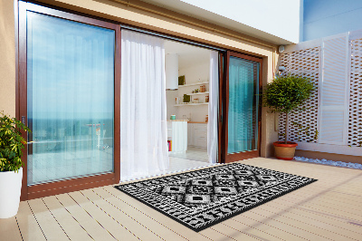 Tapete exterior Diamantes negros