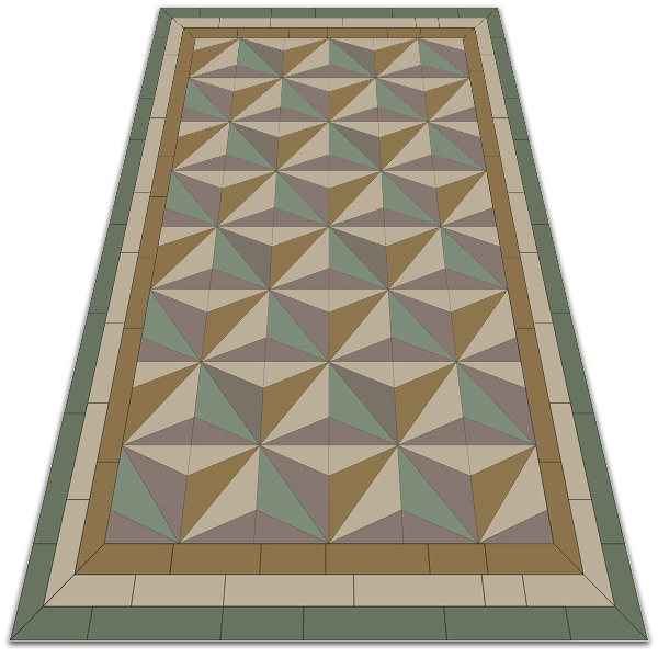 Tapete exterior Triângulos 3D
