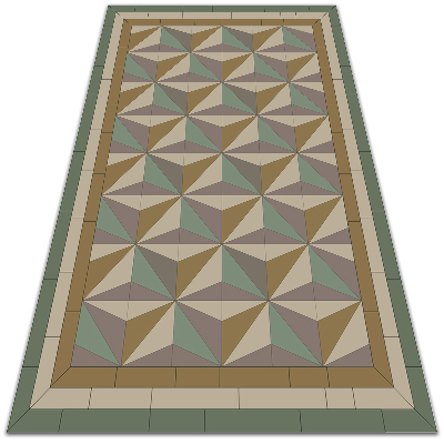 Tapete exterior Triângulos 3D