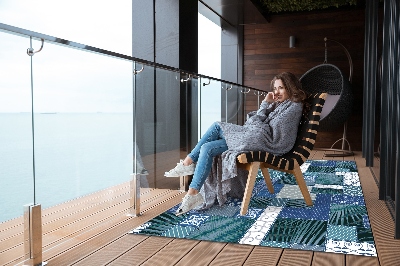 Tapete exterior Patchwork tropical