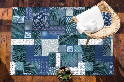 Tapete exterior Patchwork tropical