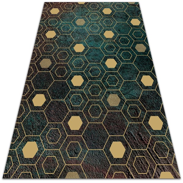 Carpete de exterior Padrão hexagonal