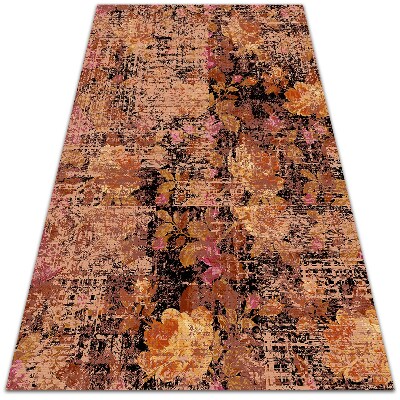 Tapete de exterior grandes Flores vintage