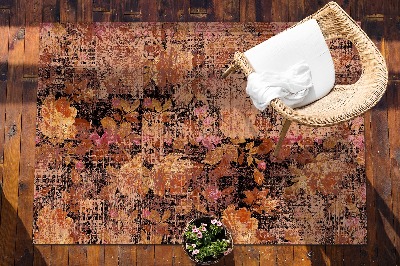 Tapete de exterior grandes Flores vintage