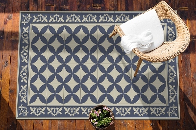 Carpete de exterior Padrão de azulejos