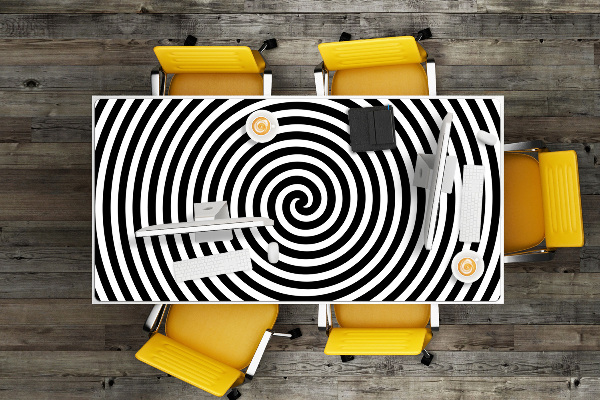 Tapete para secretária Espiral