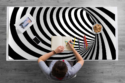 Base de secretária Redemoinho preto e branco
