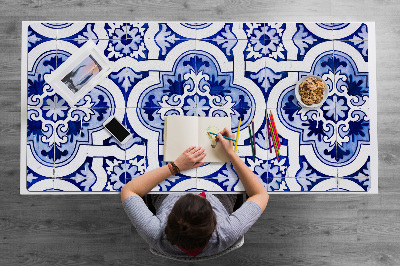 Tapete de secretária Azulejos azuis