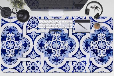 Tapete de secretária Azulejos azuis