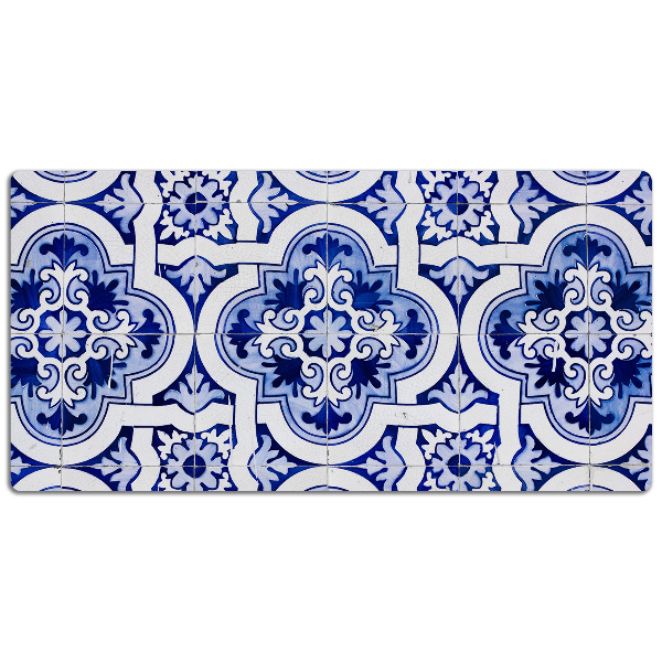 Tapete de secretária Azulejos azuis