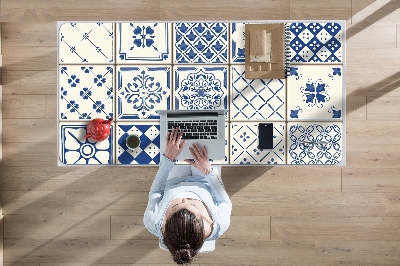 Tapete para secretária Azulejos azuis