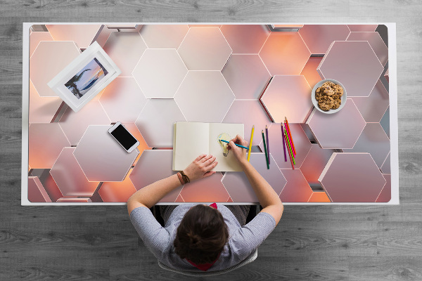 Tapete de secretária Abstração hexa