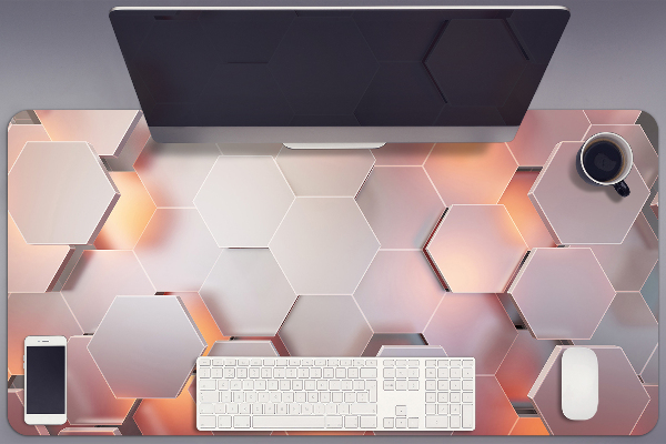 Tapete de secretária Abstração hexa