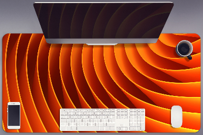 Tapete para secretária Ondas laranja