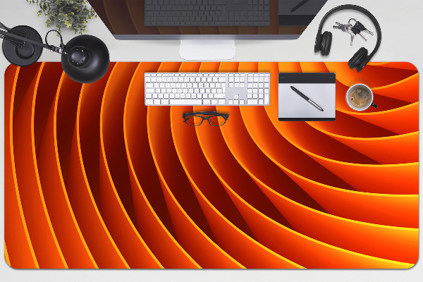 Tapete para secretária Ondas laranja