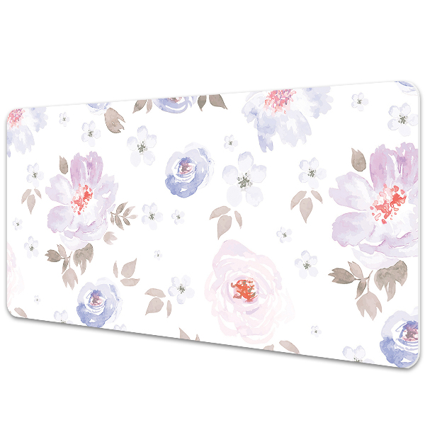 Tapete para secretária Flores em tons pastel