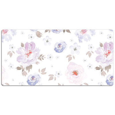 Tapete para secretária Flores em tons pastel