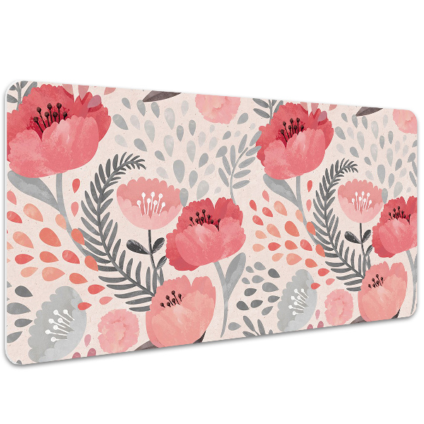 Tapete para secretária papoulas pintadas