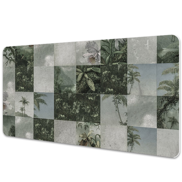 Tapete para secretária Patchwork Tropical