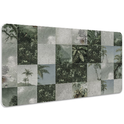 Tapete para secretária Patchwork Tropical