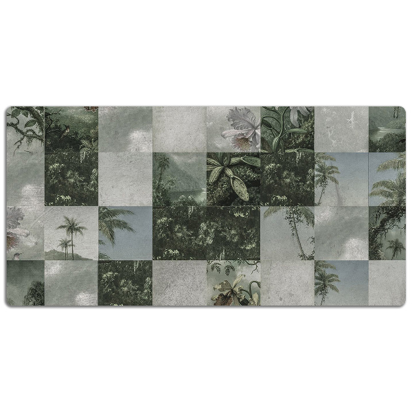 Tapete para secretária Patchwork Tropical