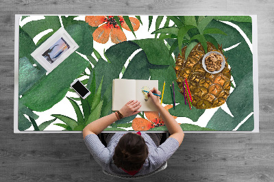 Tapete para secretária Abacaxi tropical